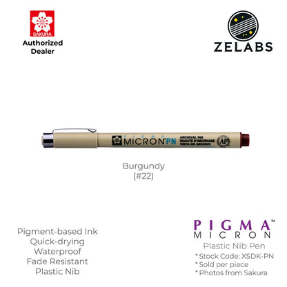 Sakura Pigma Micron PN Pen - Plastic Nib - 0.45mm - XSDK-PN