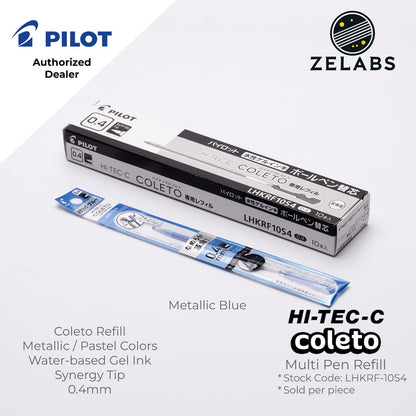 Pilot Hi-Tec-C Coleto Metallic / Pastel Gel Multi-pen / Multifunction Refill - LHKRF-10S4 - 0.4mm
