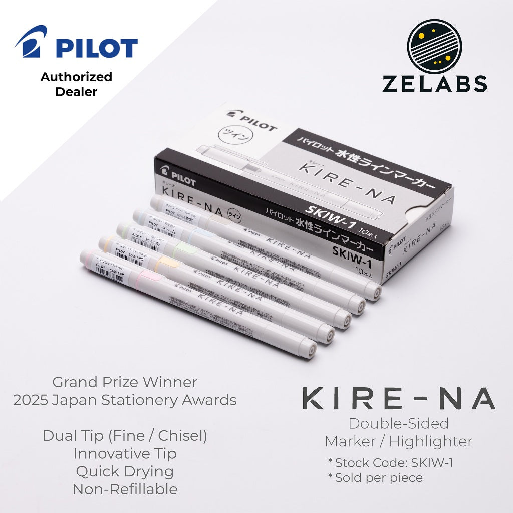 Pilot Kire-Na Double-Sided Highlighter - Fine / Bold - SKIW-1 - 1 piece