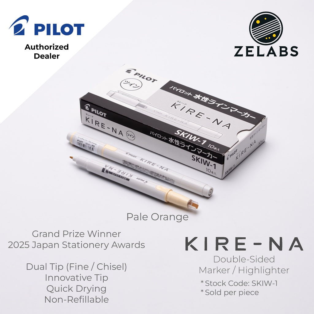 Pilot Kire-Na Double-Sided Highlighter - Fine / Bold - SKIW-1 - 1 piece