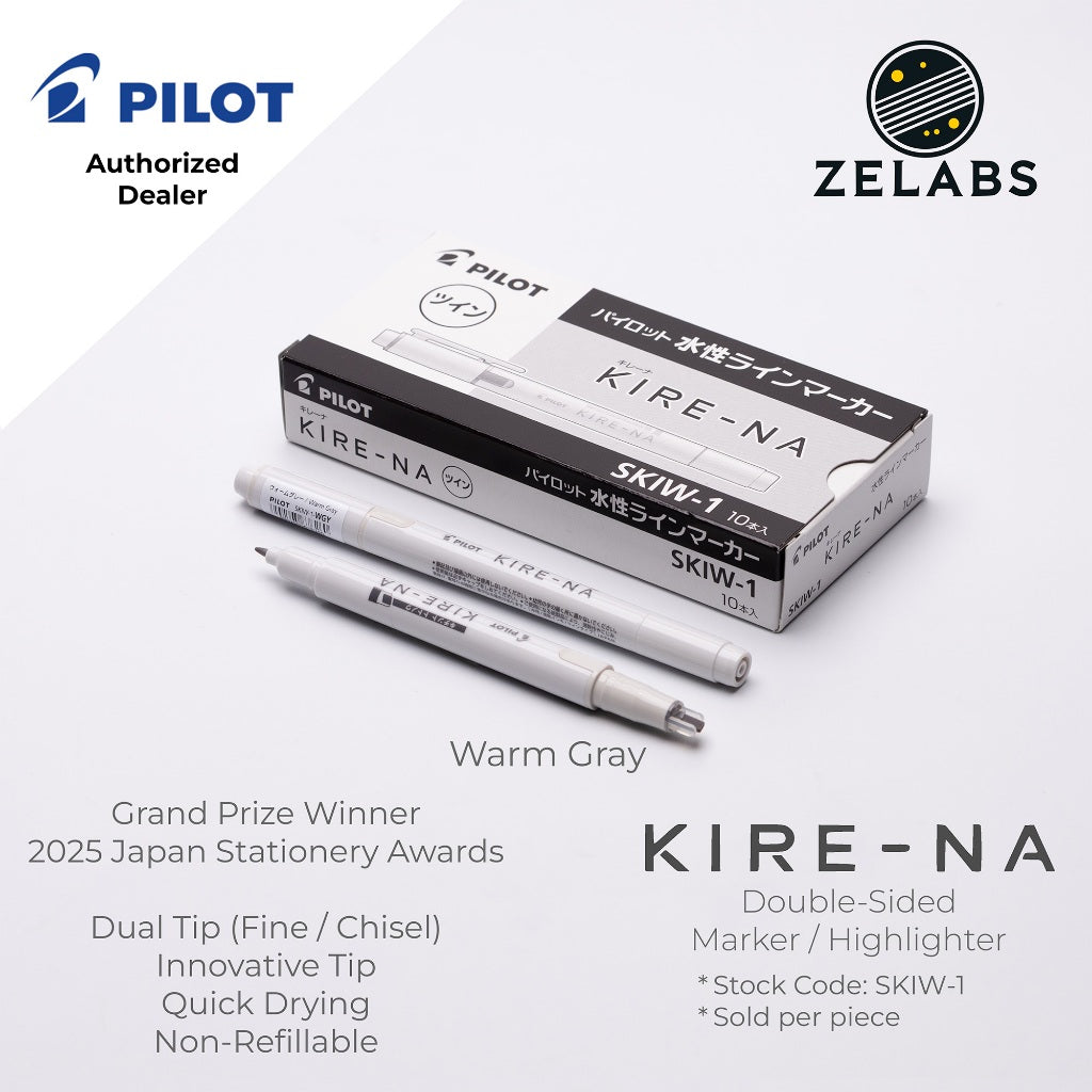 Pilot Kire-Na Double-Sided Highlighter - Fine / Bold - SKIW-1 - 1 piece