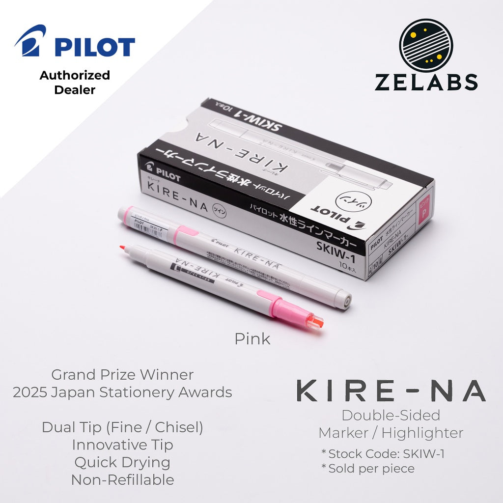 Pilot Kire-Na Double-Sided Highlighter - Fine / Bold - SKIW-1 - 1 piece