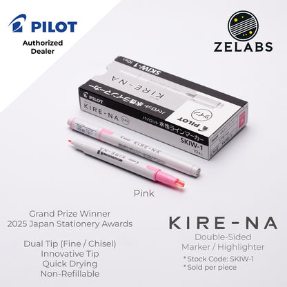 Pilot Kire-Na Double-Sided Highlighter - Fine / Bold - SKIW-1 - 1 piece
