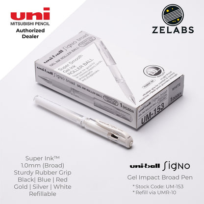 Uni Uni-Ball Signo Gel Impact Broad Capped Gel Pen - UM-153 - 1.0mm