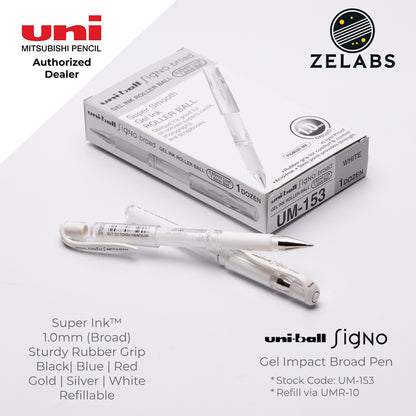 Uni Uni-Ball Signo Gel Impact Broad Capped Gel Pen - UM-153 - 1.0mm