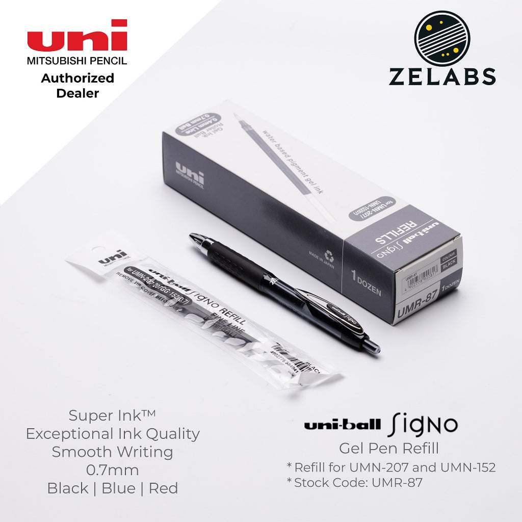 Uni Uni-Ball UMR-8 Signo Retractable Gel Pen Refills - UMR-83 | UMR-85N | UMR-87 | UMR-80