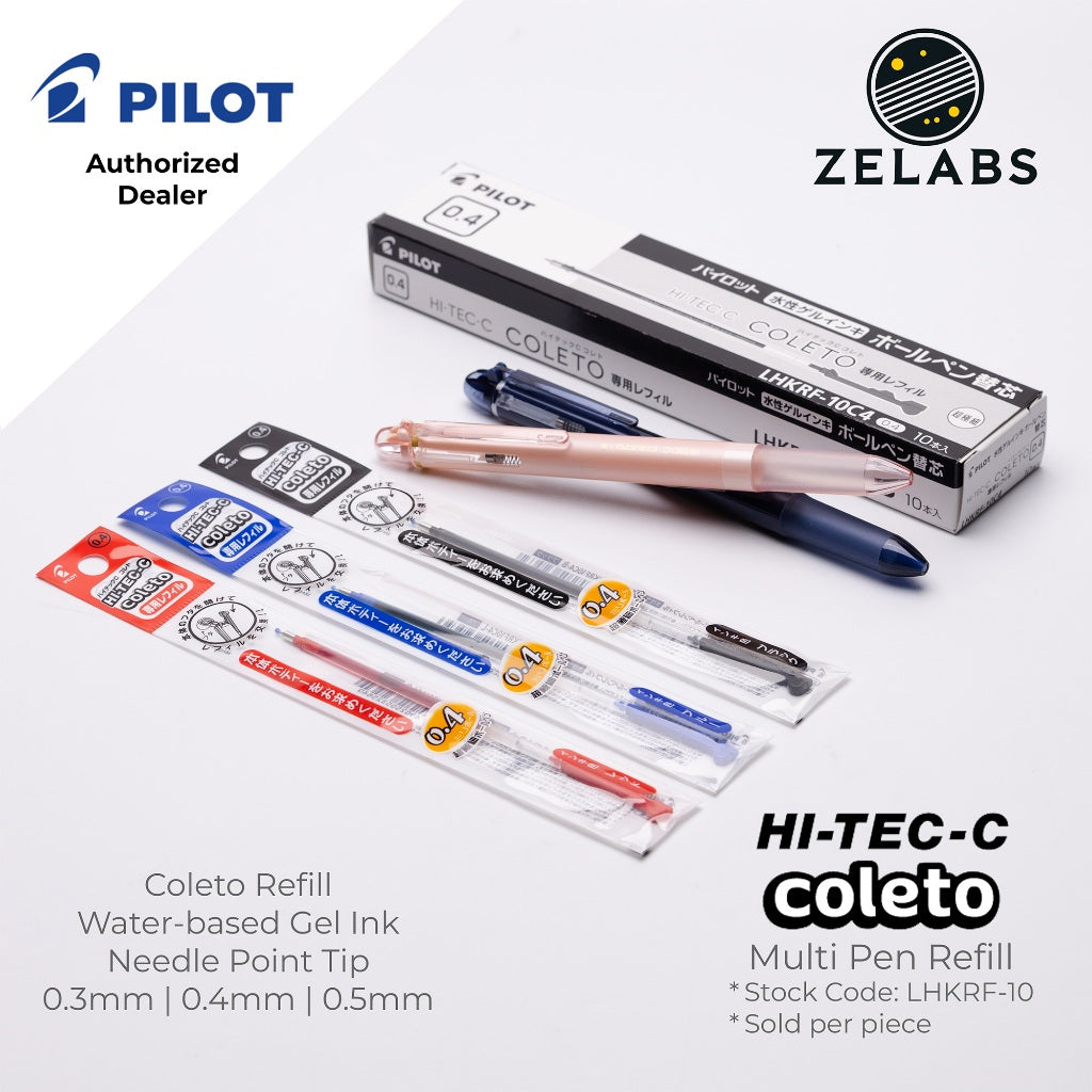 Pilot Hi-Tec-C Coleto Gel Multi-pen / Multifunction Refill - LHKRF-10 - 0.3mm | 0.4mm | 0.5mm