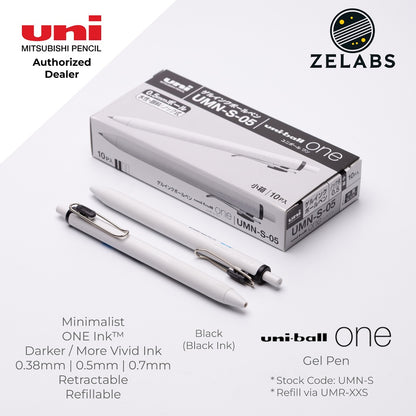 Uni Uni-Ball ONE Retractable Minimalist Gel Pen - UMN-S - 0.38mm / 0.5mm / 0.7mm