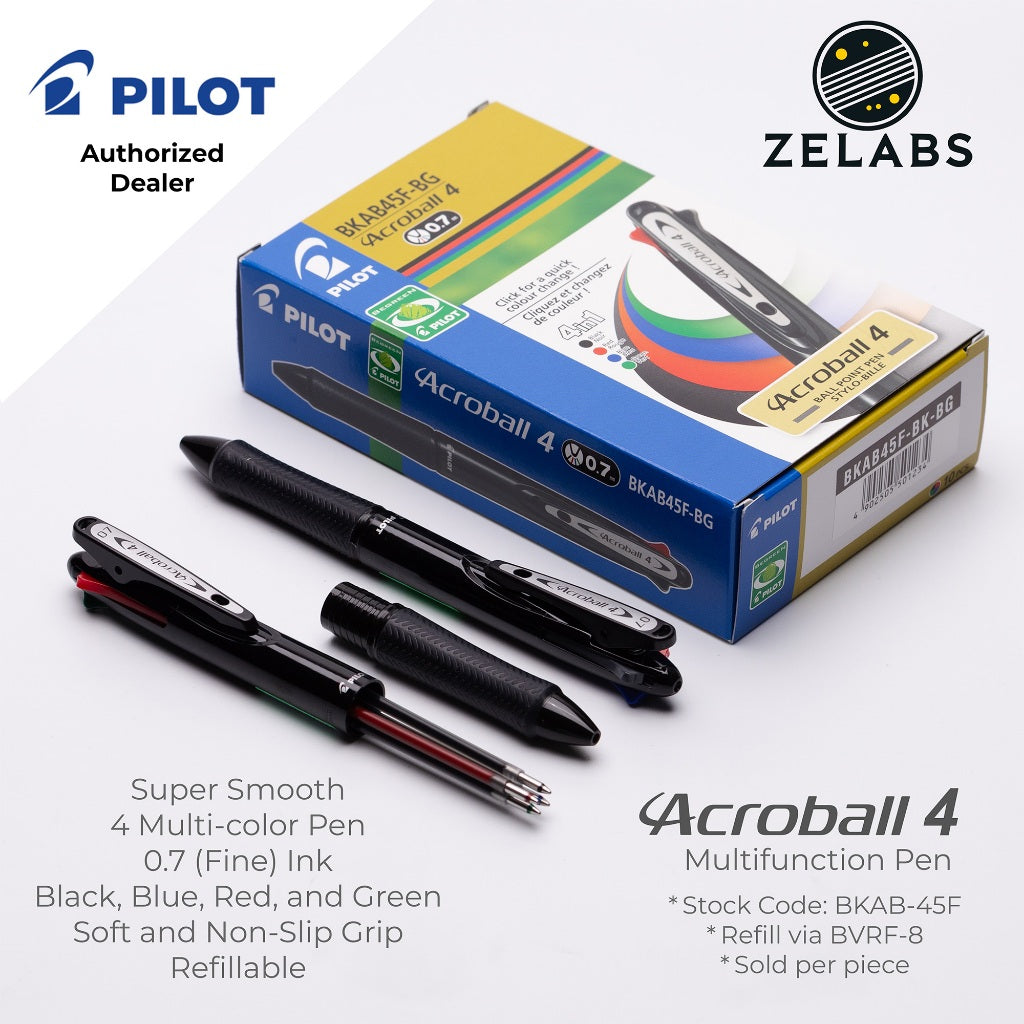Pilot Acroball 4 Fine Multifunction Ballpoint Pen / Multi-Pen - BKAB-45F - 0.7mm