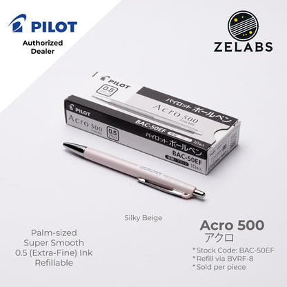 Pilot Acro 500 Extra Fine Ballpoint Pen (Palm-sized) - BAC-50EF - 0.5mm