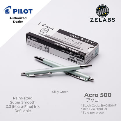Pilot Acro 500 Micro Fine Ballpoint Pen (Palm-sized) - BAC-50MF - 0.3mm