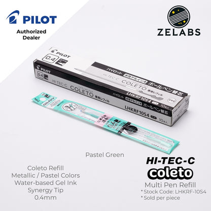 Pilot Hi-Tec-C Coleto Metallic / Pastel Gel Multi-pen / Multifunction Refill - LHKRF-10S4 - 0.4mm