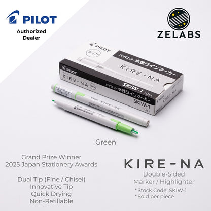 Pilot Kire-Na Double-Sided Highlighter - Fine / Bold - SKIW-1 - 1 piece