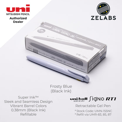 Uni Uni-Ball Signo RT1 Retractable Gel Pen (Pastel Barrel Color) - UMN-155NC - 0.38mm