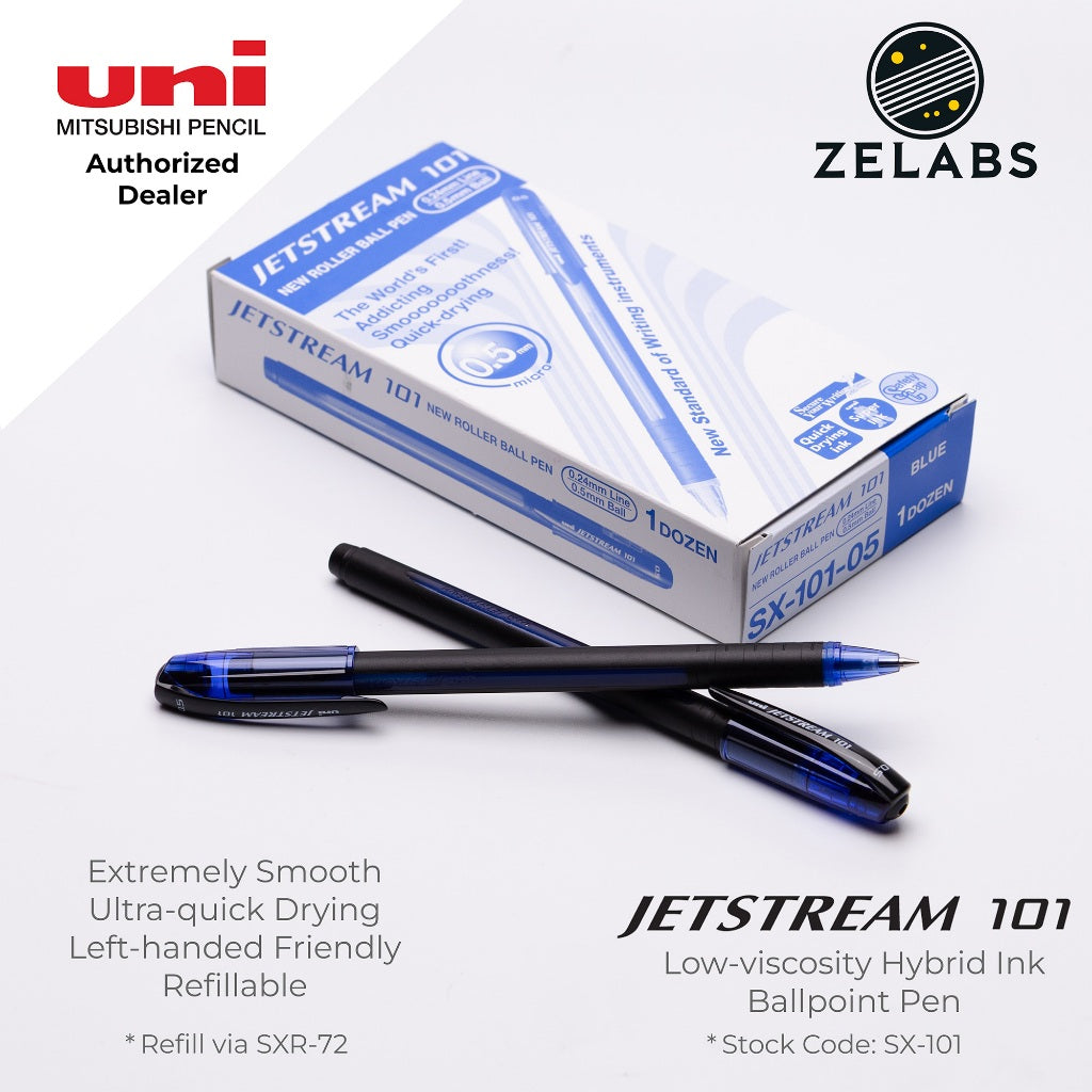 Uni Jetstream 101 Capped Ballpoint Pen - SX-101 - 0.5mm / 0.7mm