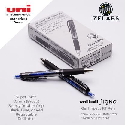 Uni Uni-Ball Signo Gel Impact RT Retractable Gel Pen - UMN-152S - 1.0mm