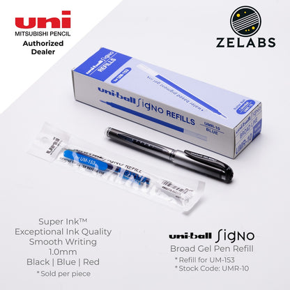 Uni Uni-Ball Signo Broad UMR-10 Gel Pen Refill (for UM-153) - 1.0mm