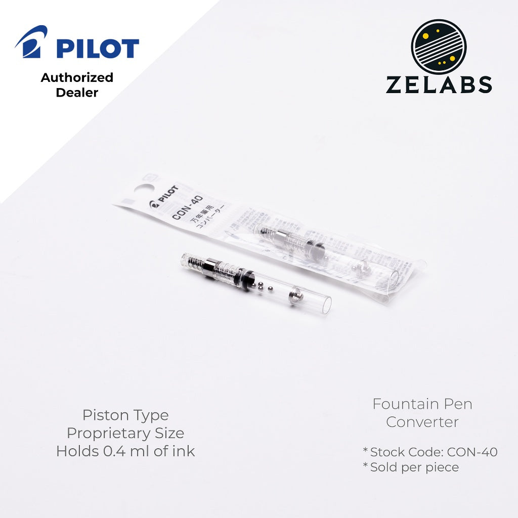 Pilot CON-40 Rotary Fountain Pen Converter (0.4ml) - Piston Type