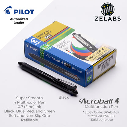 Pilot Acroball 4 Fine Multifunction Ballpoint Pen / Multi-Pen - BKAB-45F - 0.7mm