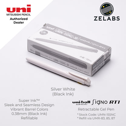 Uni Uni-Ball Signo RT1 Retractable Gel Pen (Pastel Barrel Color) - UMN-155NC - 0.38mm