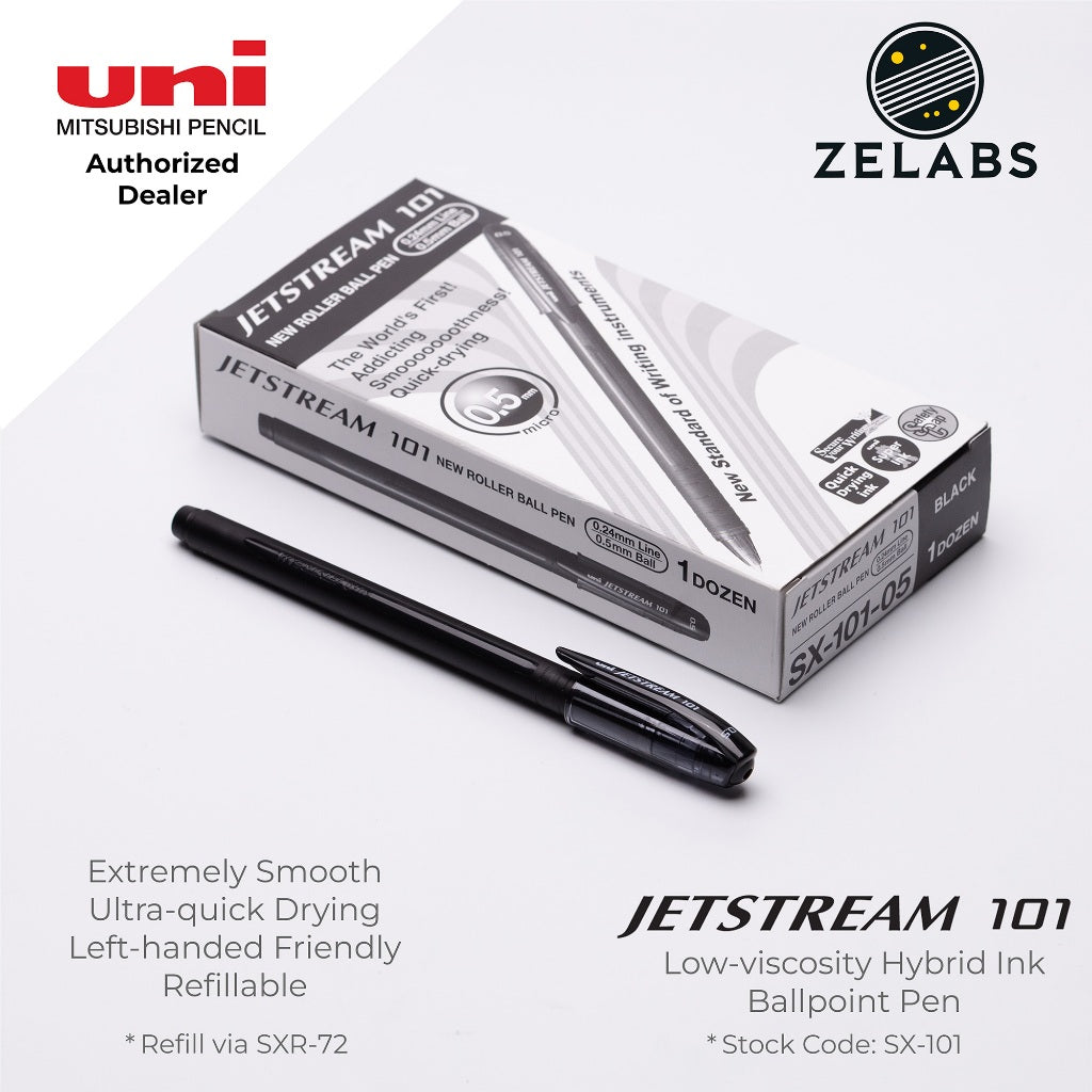 Uni Jetstream 101 Capped Ballpoint Pen - SX-101 - 0.5mm / 0.7mm