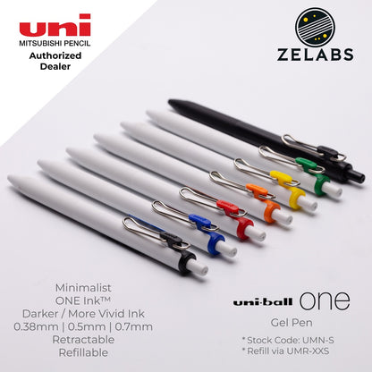 Uni Uni-Ball ONE Retractable Minimalist Gel Pen - UMN-S - 0.38mm / 0.5mm / 0.7mm