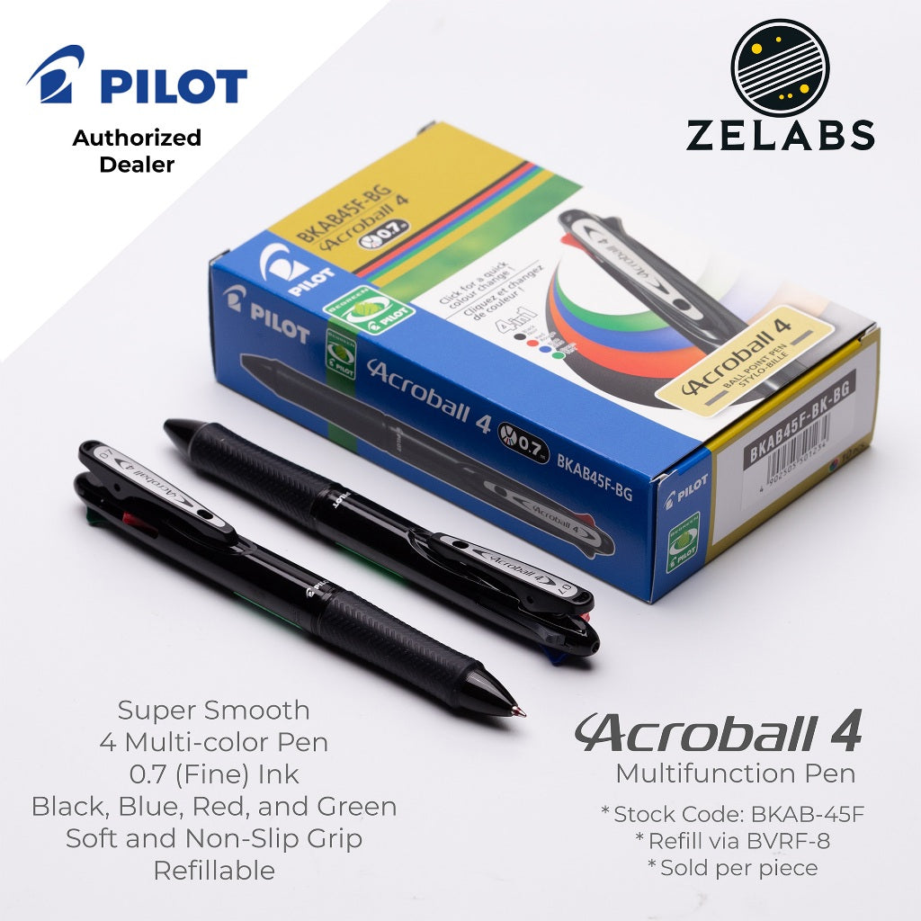 Pilot Acroball 4 Fine Multifunction Ballpoint Pen / Multi-Pen - BKAB-45F - 0.7mm