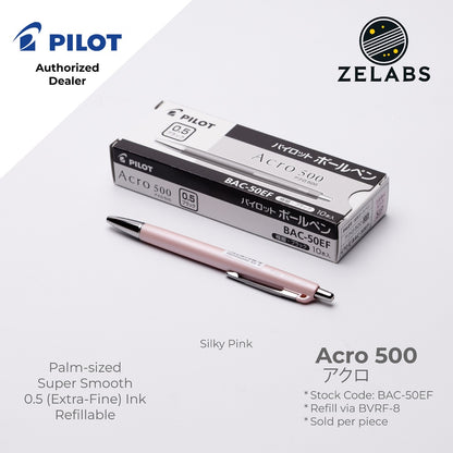 Pilot Acro 500 Extra Fine Ballpoint Pen (Palm-sized) - BAC-50EF - 0.5mm