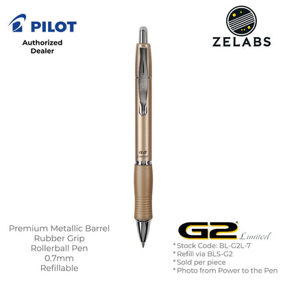 Pilot G-2 Limited Premium Retractable Roller Ball Pen (Gel Ink) - BL-G2L - 0.7mm