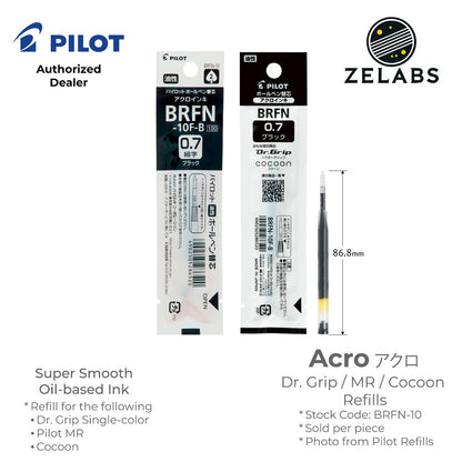 Pilot Dr. Grip / MR / Cocoon Ballpoint Refill (Acro Ink) - BRFN-10 - 0.7mm | 1.0mm