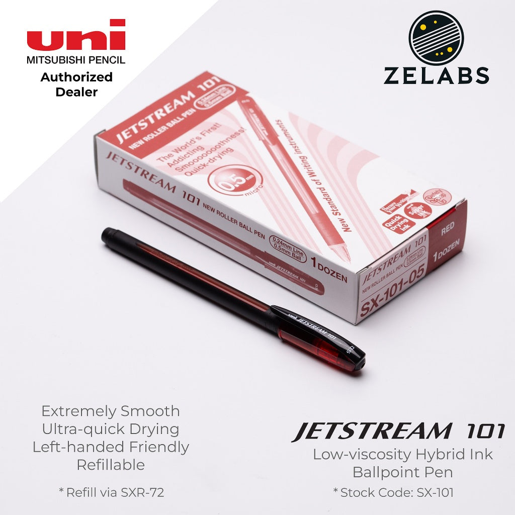 Uni Jetstream 101 Capped Ballpoint Pen - SX-101 - 0.5mm / 0.7mm