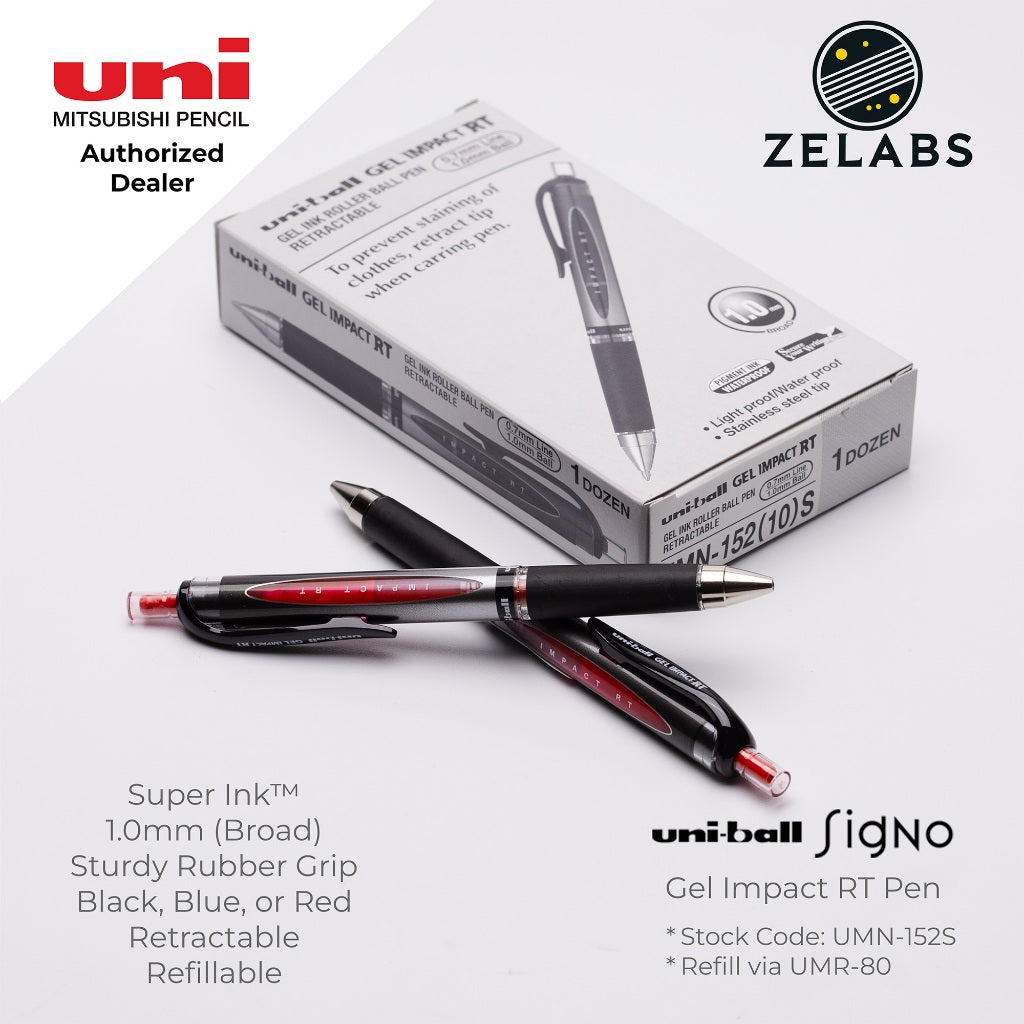 Uni Uni-Ball Signo Gel Impact RT Retractable Gel Pen - UMN-152S - 1.0mm