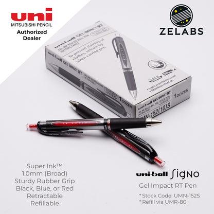 Uni Uni-Ball Signo Gel Impact RT Retractable Gel Pen - UMN-152S - 1.0mm