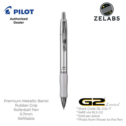Pilot G-2 Limited Premium Retractable Roller Ball Pen (Gel Ink) - BL-G2L - 0.7mm