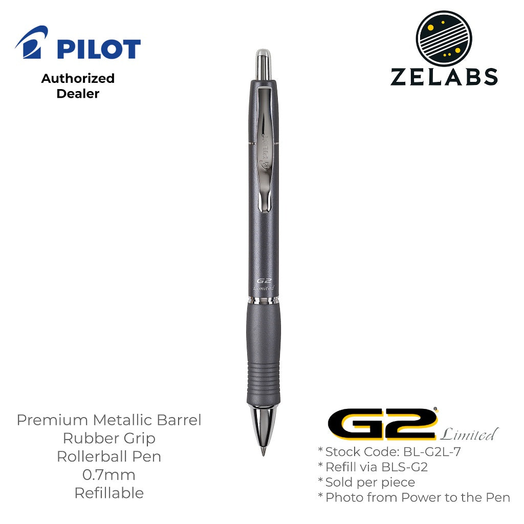 Pilot G-2 Limited Premium Retractable Roller Ball Pen (Gel Ink) - BL-G2L - 0.7mm