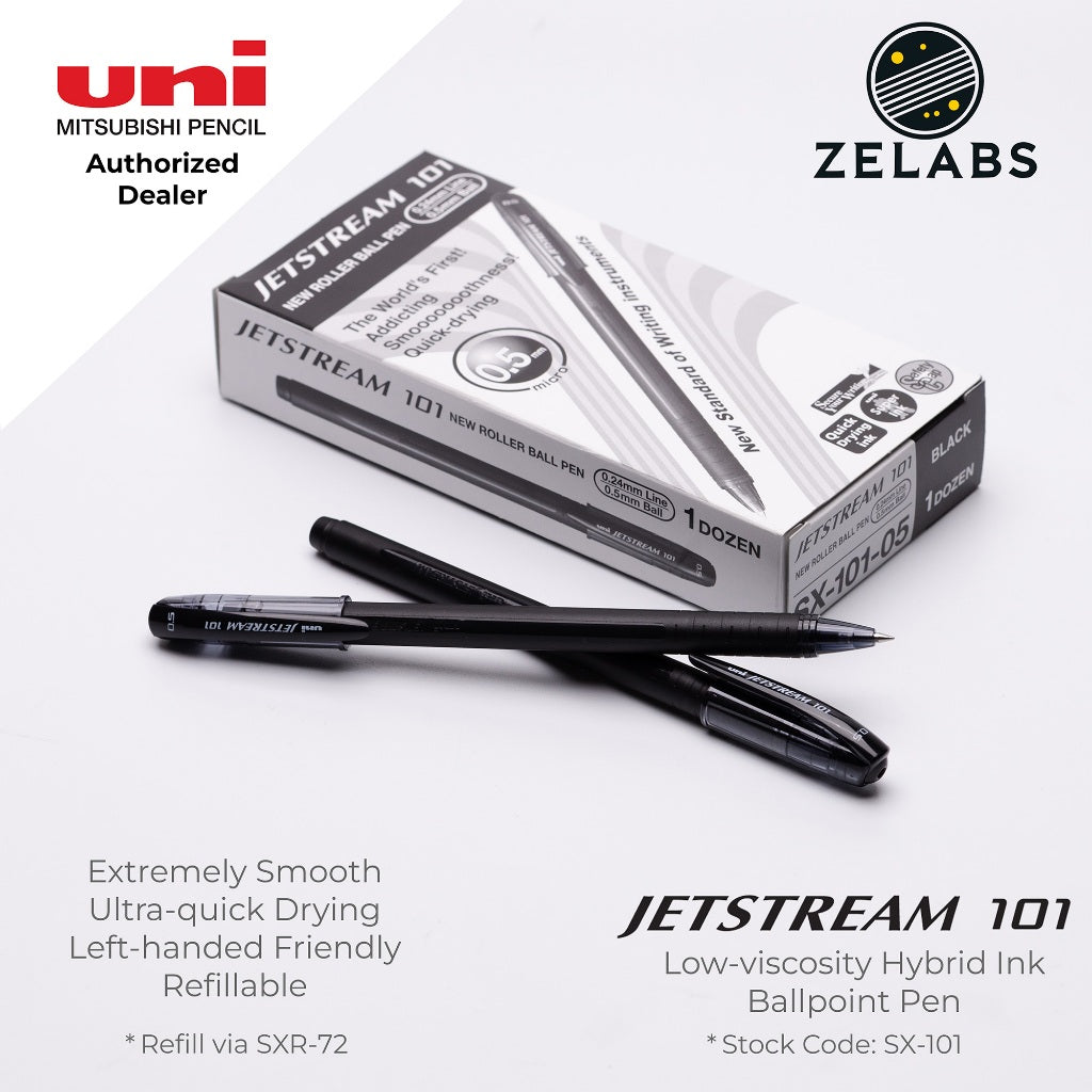 Uni Jetstream 101 Capped Ballpoint Pen - SX-101 - 0.5mm / 0.7mm