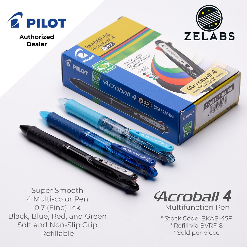 Pilot Acroball 4 Fine Multifunction Ballpoint Pen / Multi-Pen - BKAB-45F - 0.7mm