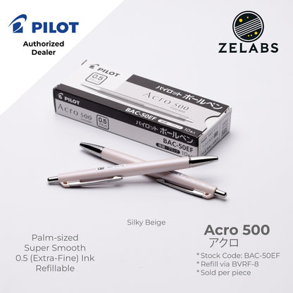 Pilot Acro 500 Extra Fine Ballpoint Pen (Palm-sized) - BAC-50EF - 0.5mm