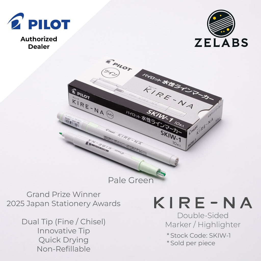 Pilot Kire-Na Double-Sided Highlighter - Fine / Bold - SKIW-1 - 1 piece