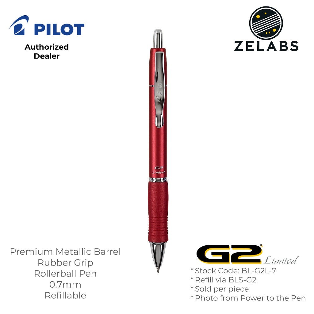 Pilot G-2 Limited Premium Retractable Roller Ball Pen (Gel Ink) - BL-G2L - 0.7mm