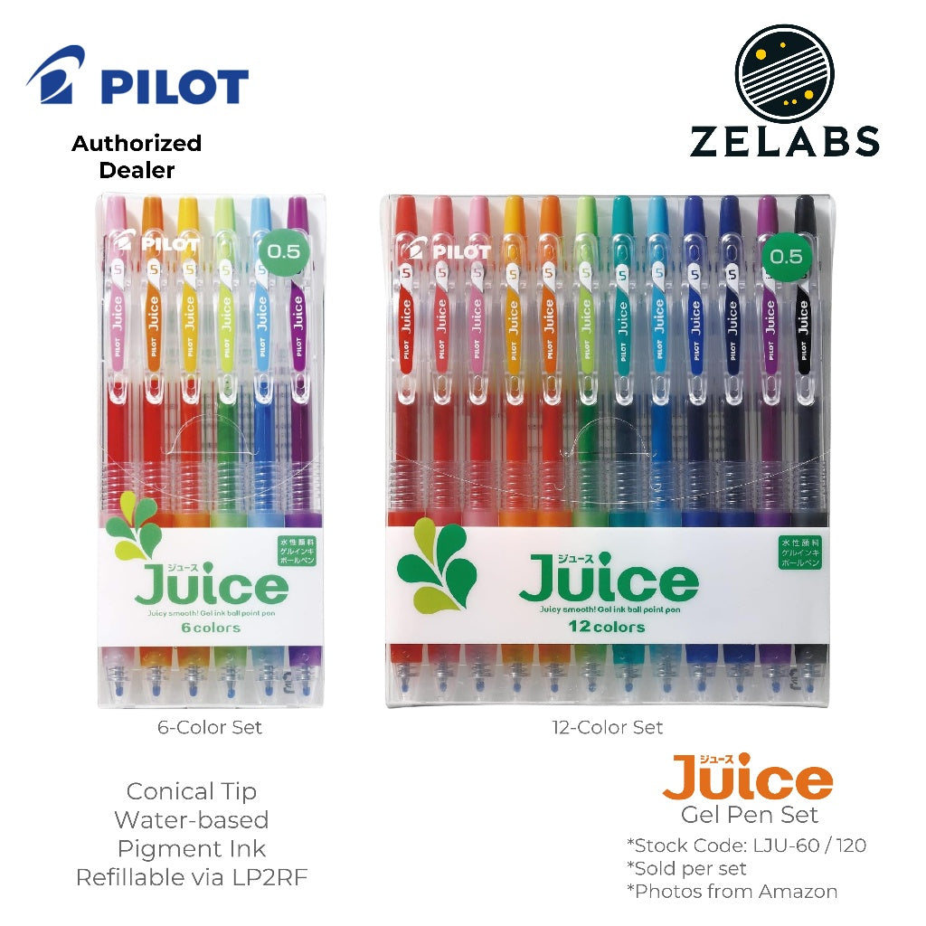 Pilot Juice Retractable Gel Pen Set - 6-Color | 12-Color  - LJU-60 | LJU-120