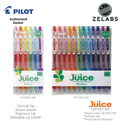 Pilot Juice Retractable Gel Pen Set - 6-Color | 12-Color  - LJU-60 | LJU-120