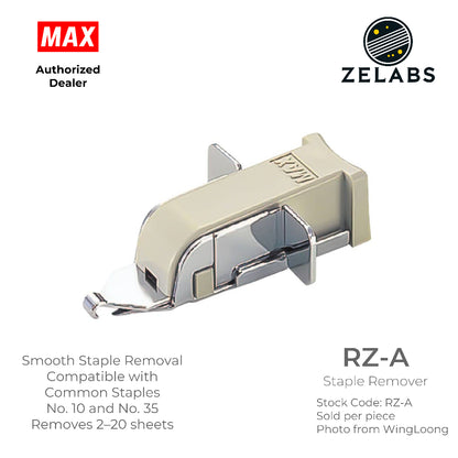 MAX Staple Remover RZ-A - Compatible with No.10 and No.35 Staples
