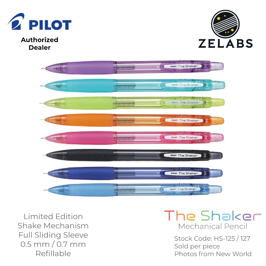 Pilot The Shaker Limited Edition Neon Color Mechanical Pencil - HS-125 | HS-127 - 0.5mm | 0.7mm