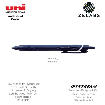 Uni Jetstream Standard / Sport Retractable Ballpoint Pen - SXN-150 - 0.5mm / 0.7mm