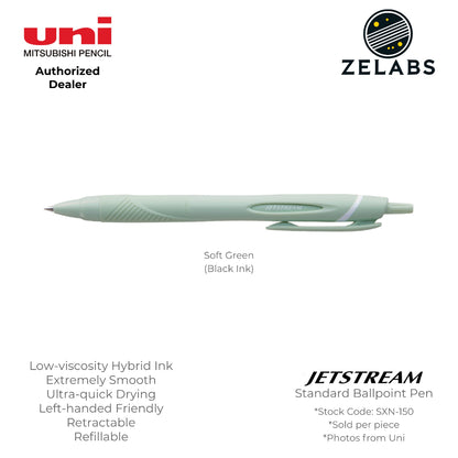 Uni Jetstream Standard / Sport Retractable Ballpoint Pen - SXN-150 - 0.5mm / 0.7mm