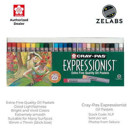 Sakura Cray-Pas Expressionist Oil Pastel Set - Extra-Fine Quality - (12 / 25 / 36 colors)