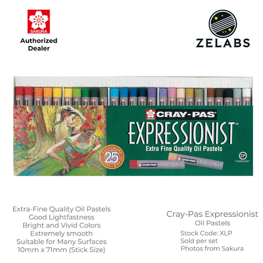 Sakura Cray-Pas Expressionist Oil Pastel Set - Extra-Fine Quality - (12 / 25 / 36 colors)