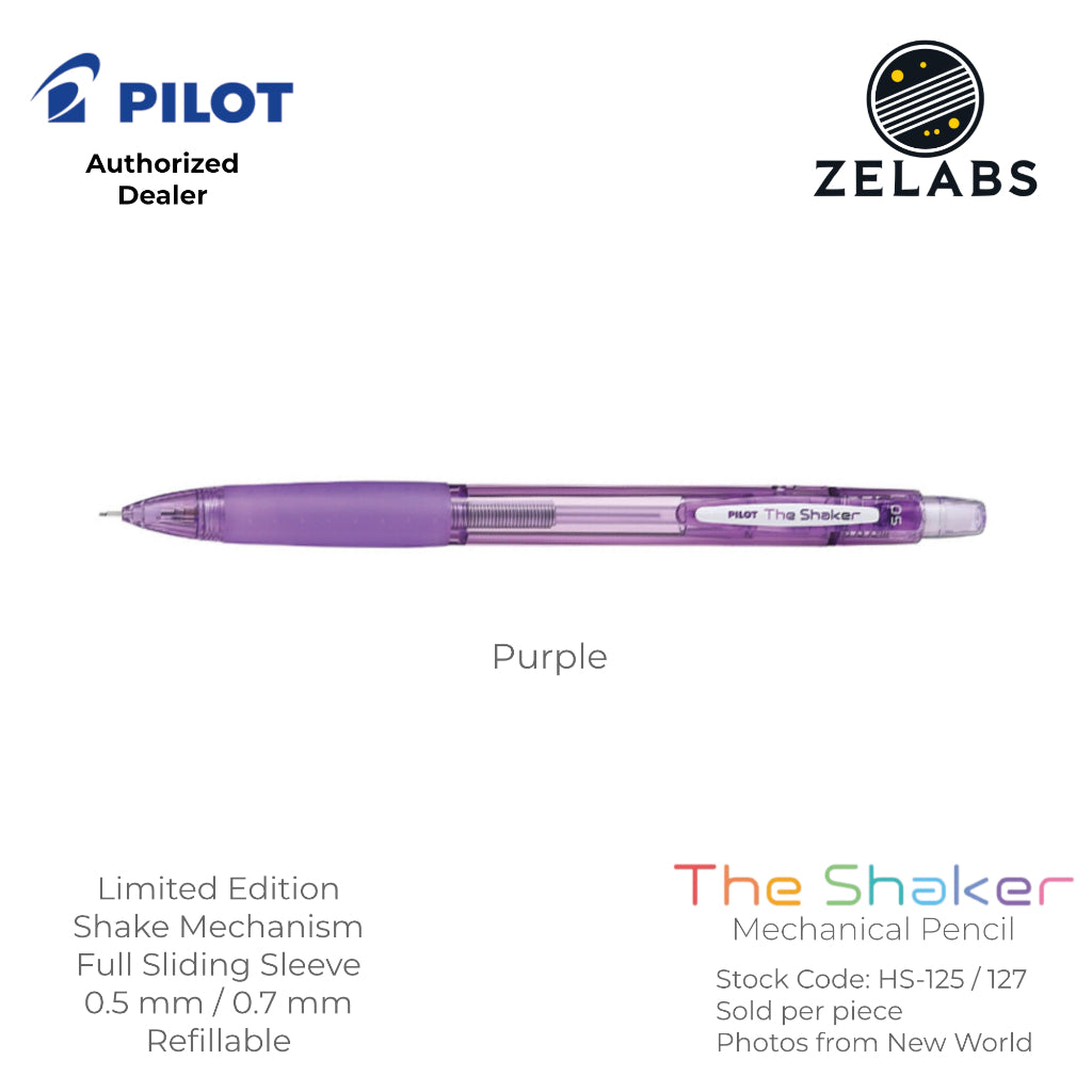 Pilot The Shaker Limited Edition Neon Color Mechanical Pencil - HS-125 | HS-127 - 0.5mm | 0.7mm