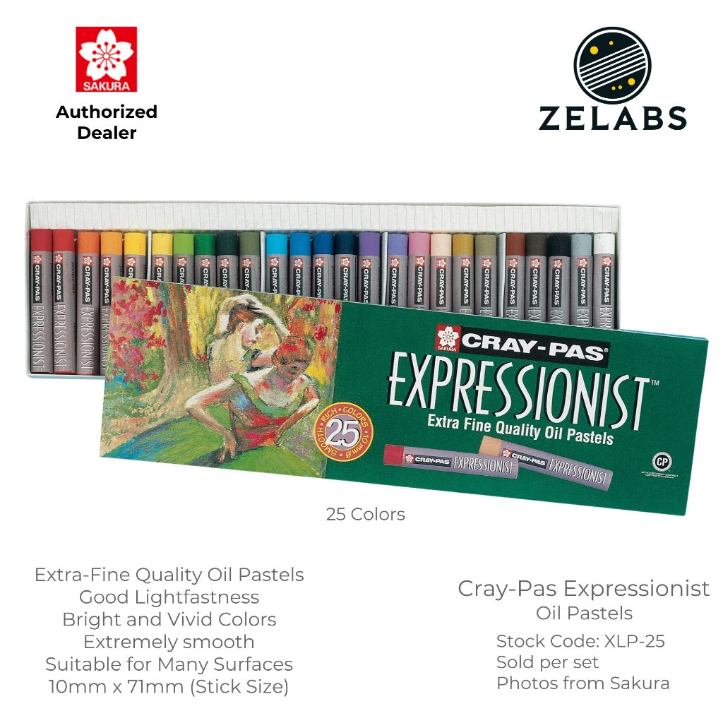 Sakura Cray-Pas Expressionist Oil Pastel Set - Extra-Fine Quality - (12 / 25 / 36 colors)